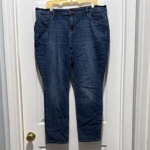 Old Navy Dark Blue Straight Leg curvy Fit Women's Jeans